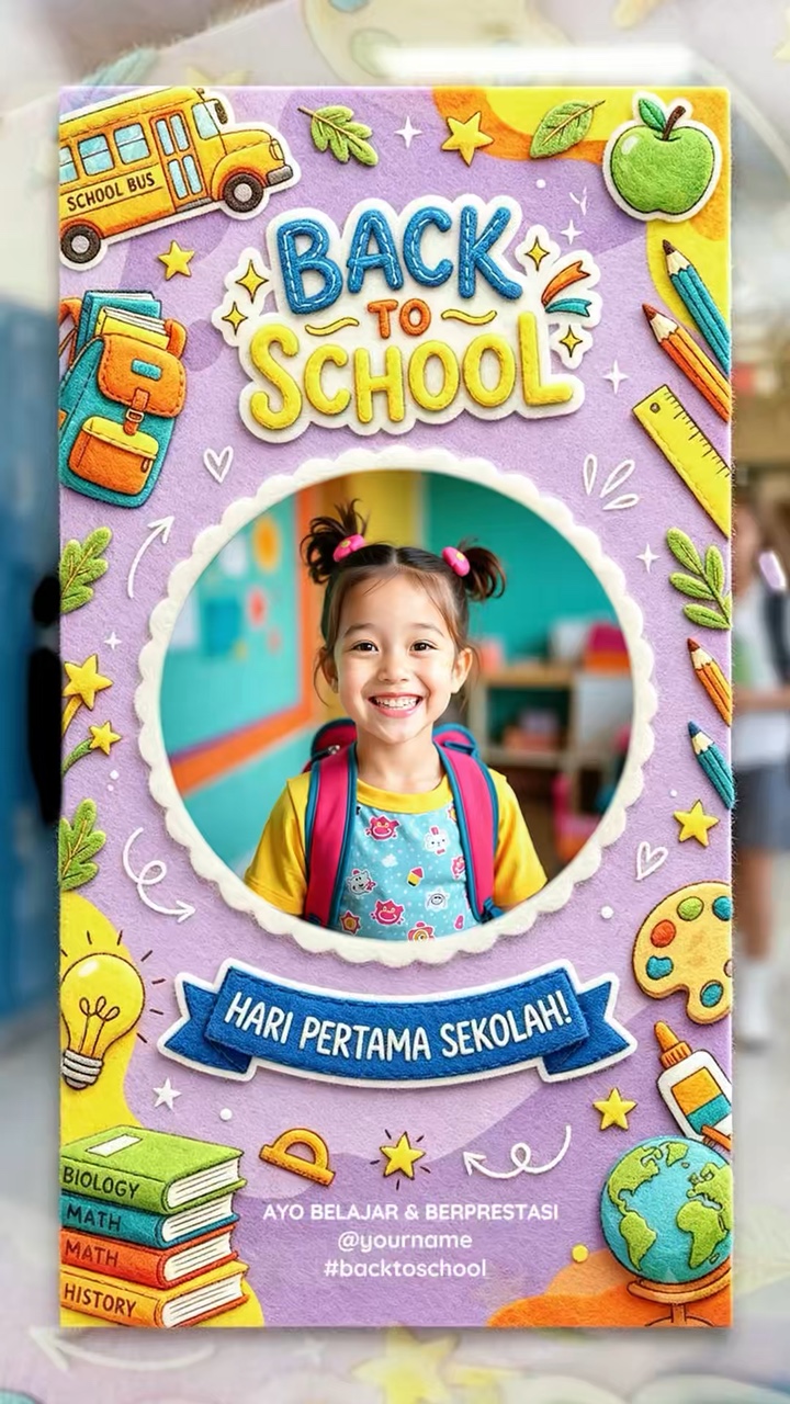 Quadro de volta à escola