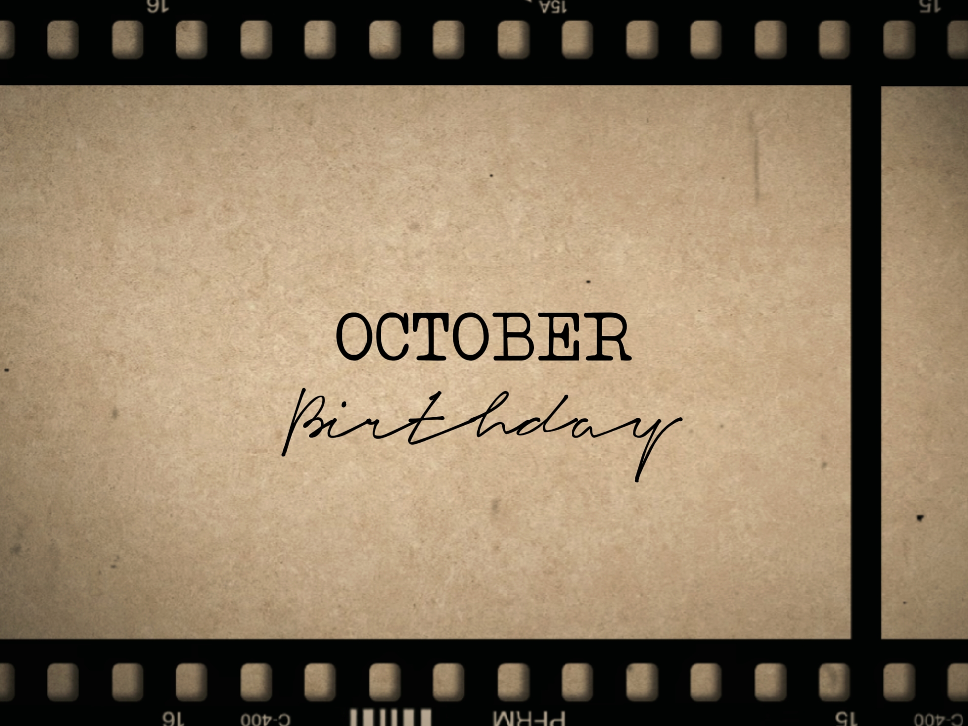 CUMPLEAÑOS DE OCTUBRE
