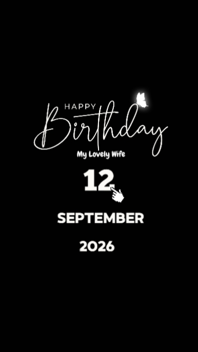 HBD Istri 12 Sept