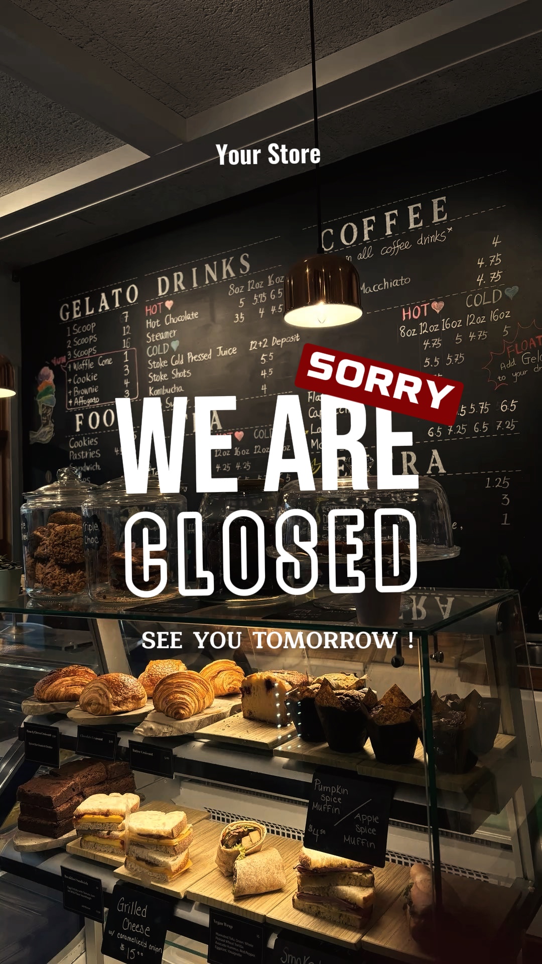 We are closed