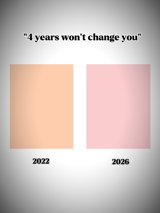 4 ans ne vous changeront pas