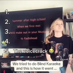Blind karaoke