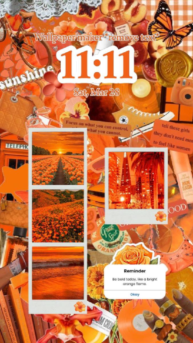 orange wallpaper 