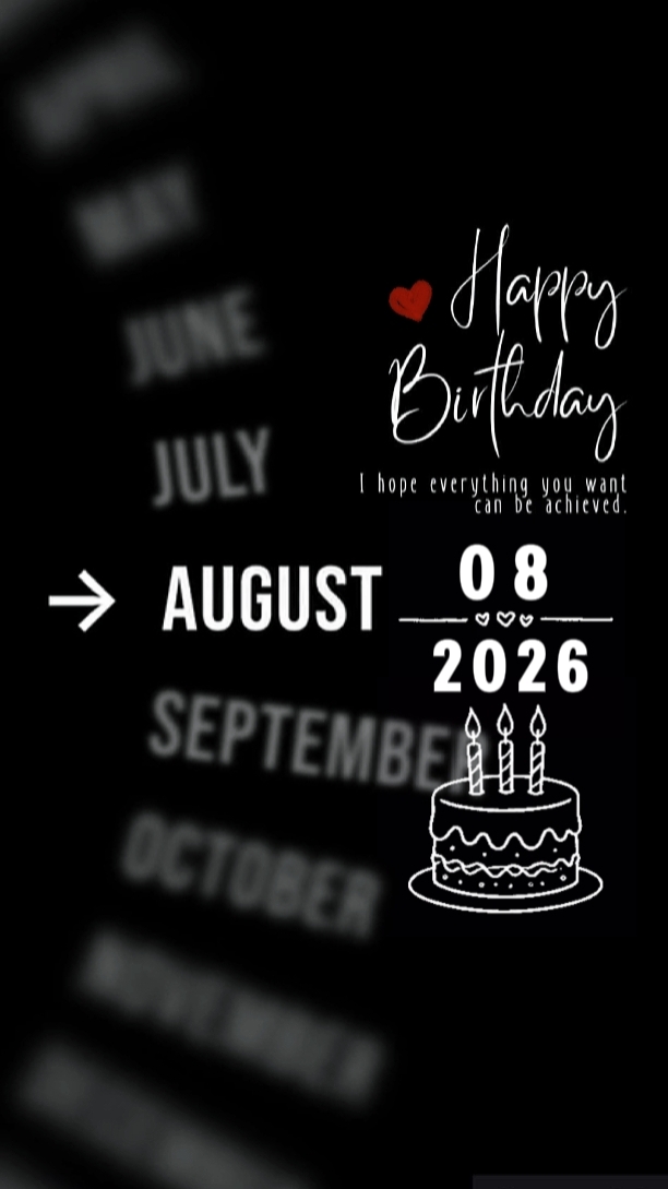 HBD MARIDO 8 DE AGOSTO