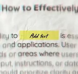 Simple add text