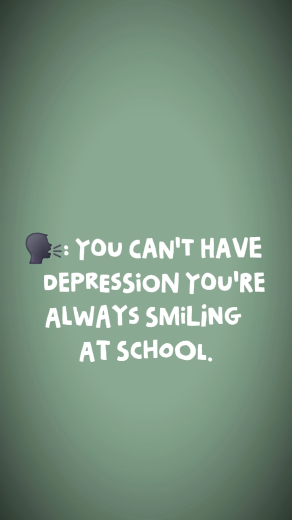 CANT HAV DEPRESSION