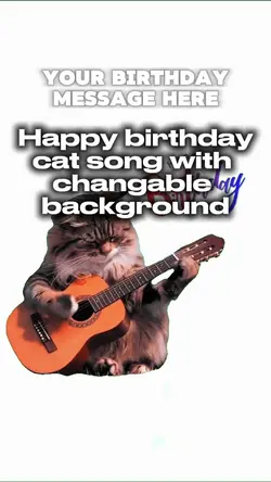 Birthday song cat