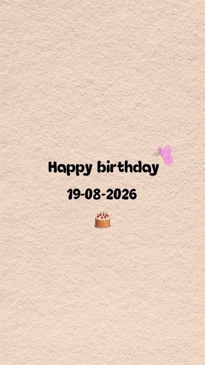 HBD LOVE 19 AUGUST 