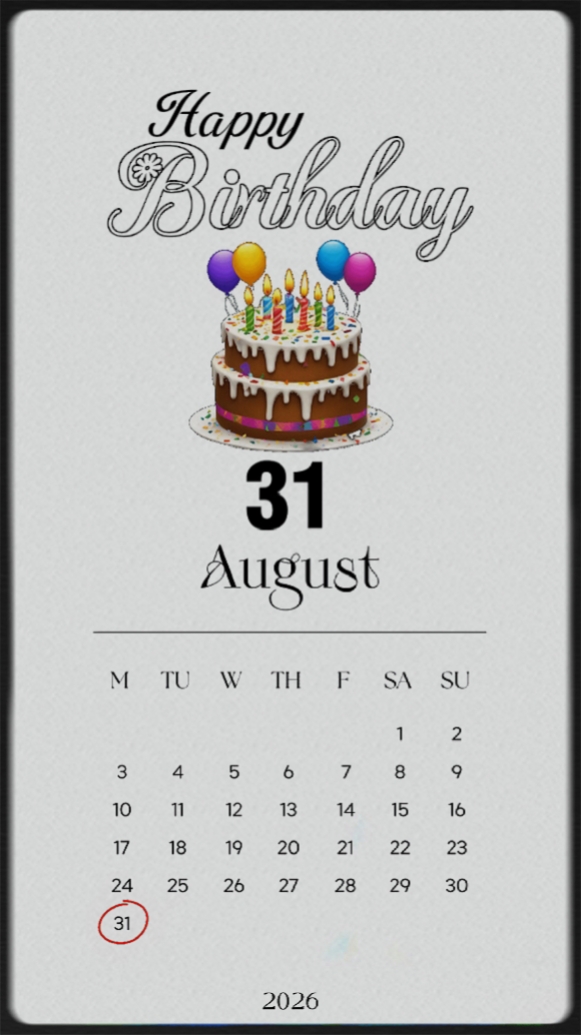 31 DE AGOSTO
