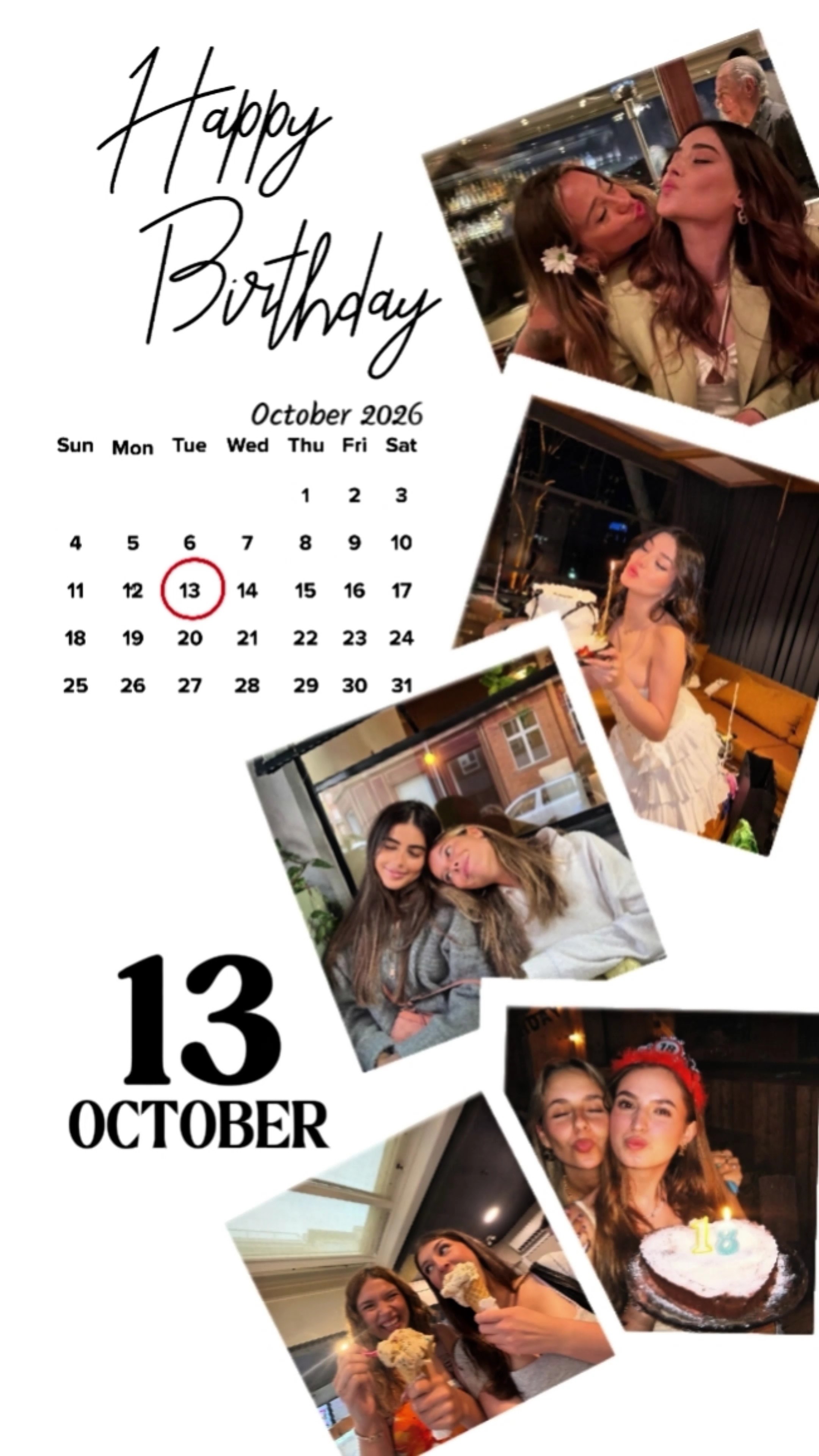 selamat ulang tahun 13 oktober 