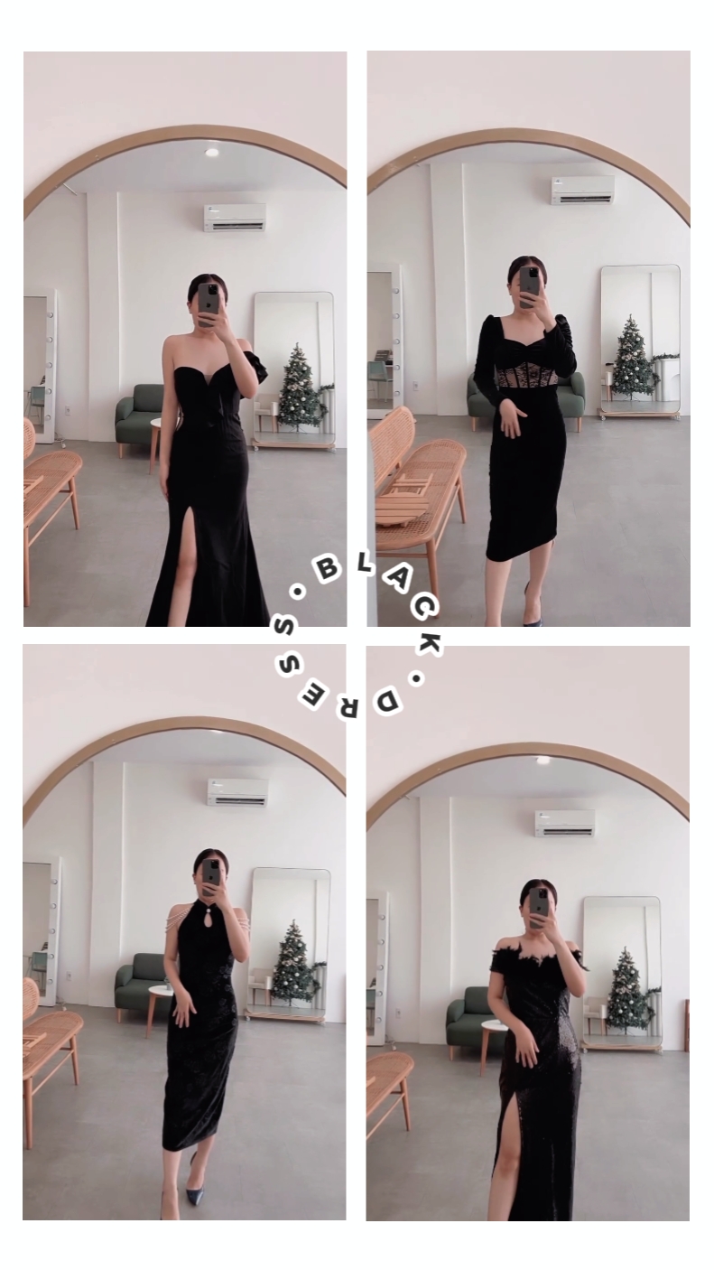 Schwarzes Kleid