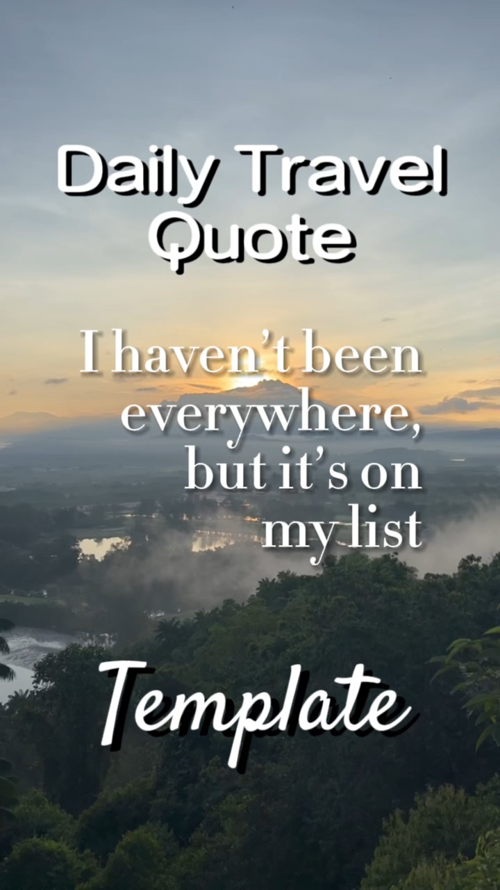 Travel Template ✈️