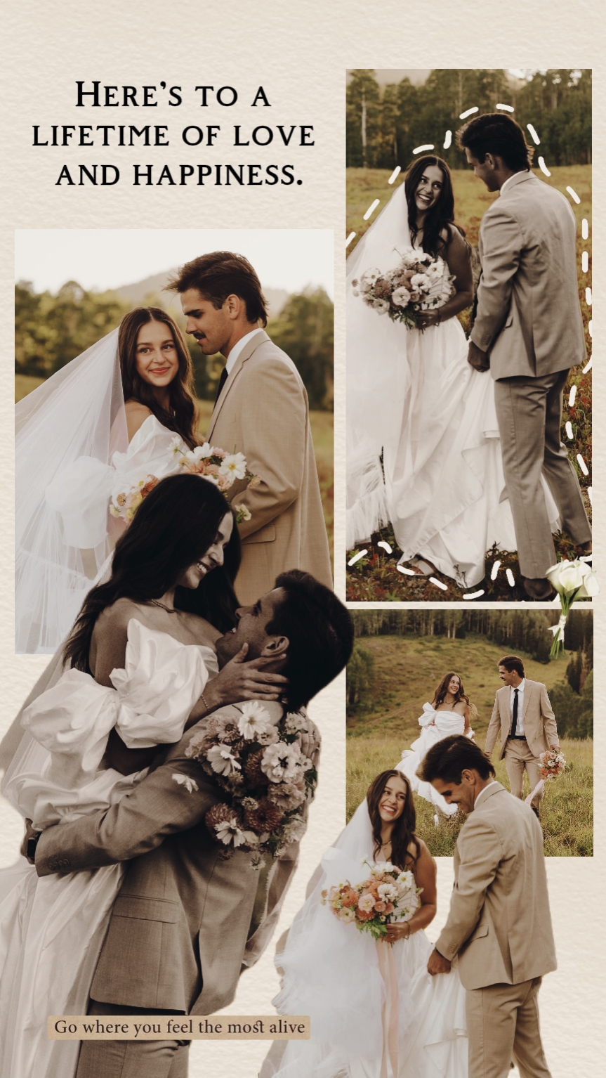 Colagem pré-casamento