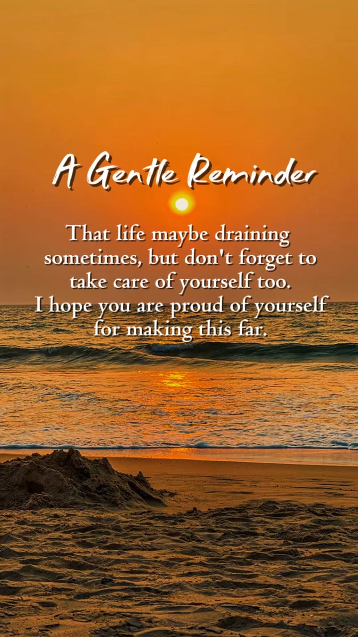 A gentle reminder