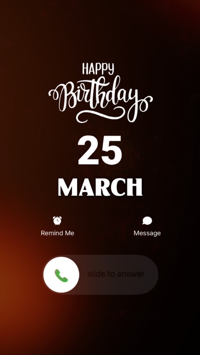 HBD 25 MARCH 2026