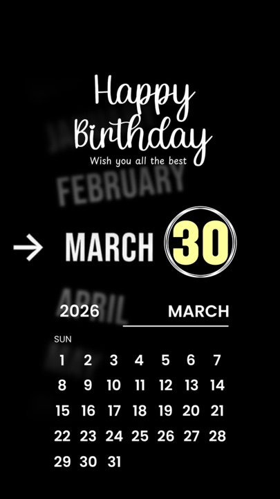 ANNIVERSAIRE 30 MARS