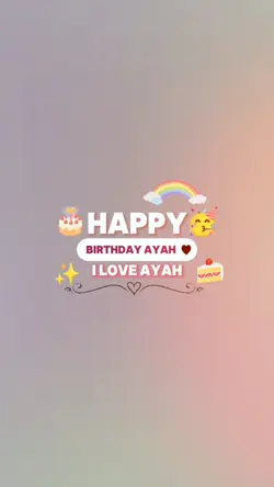 happy birthday ayah