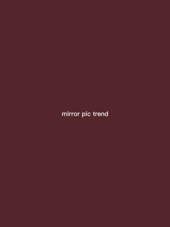 tendance photo miroir 