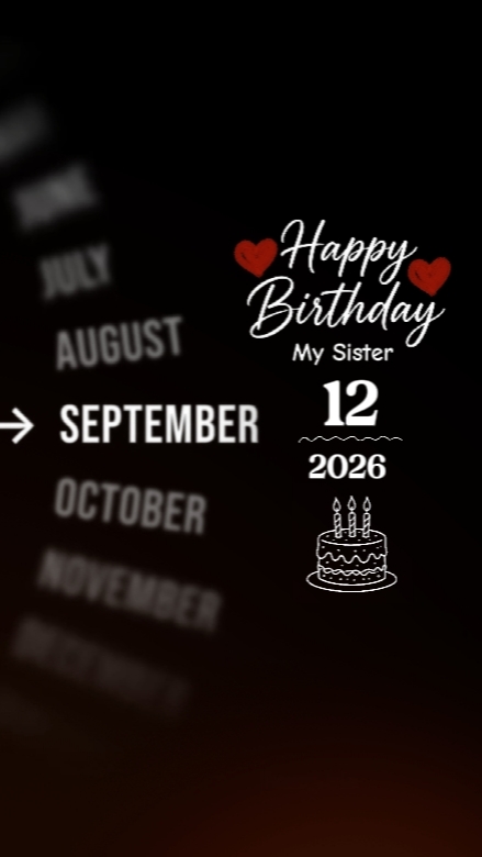 HBD IRMÃ 12 DE SETEMBRO