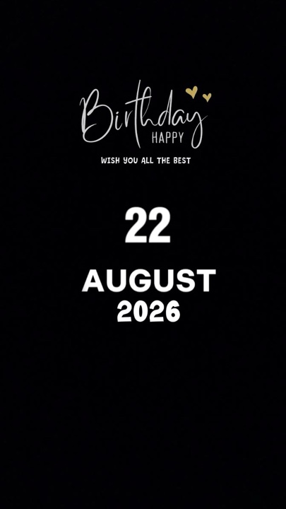 22 Aug HBDAY 