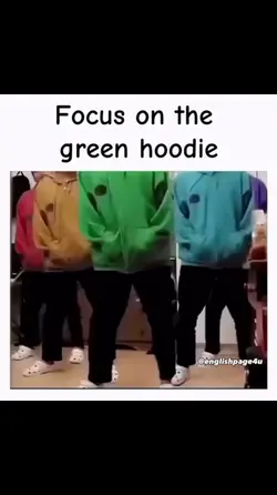green hoodie