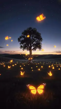 Tree & butterfly