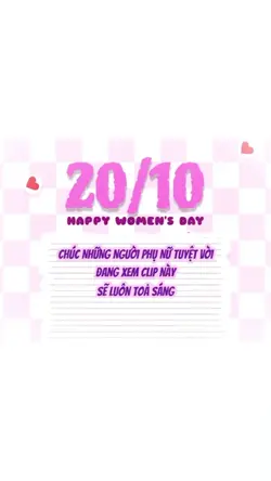 LỜI CHÚC 20/10