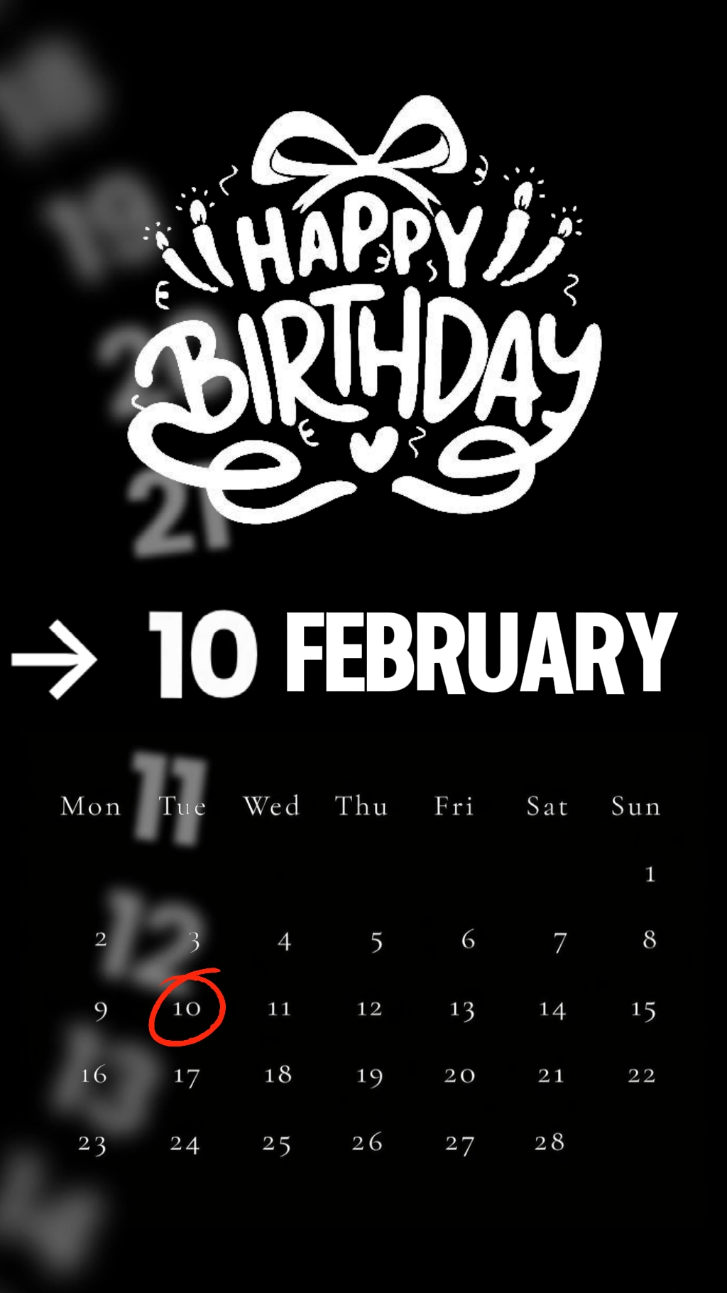 BIRTHDAY FEBRUARY 10