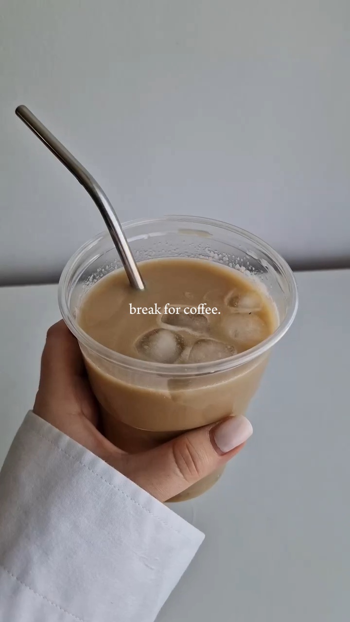 Descanso para tomar café