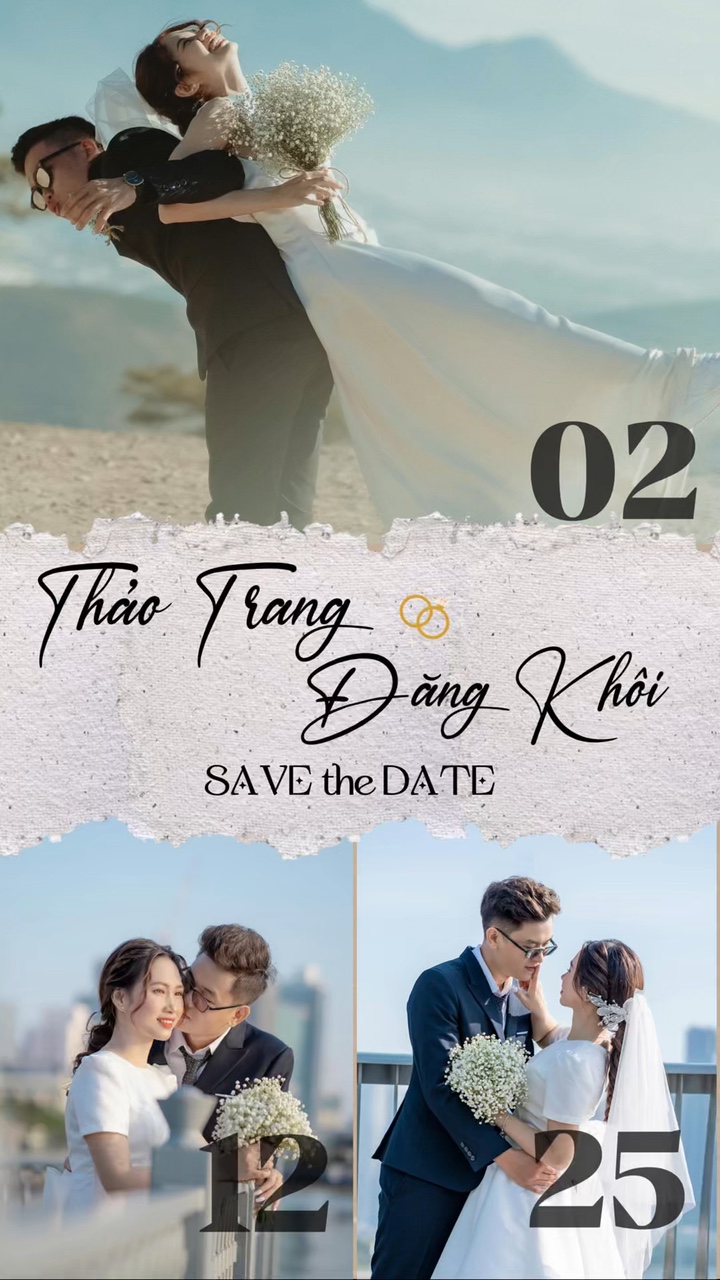 Thiệp cưới nhiều ảnh