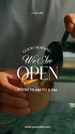 we are open