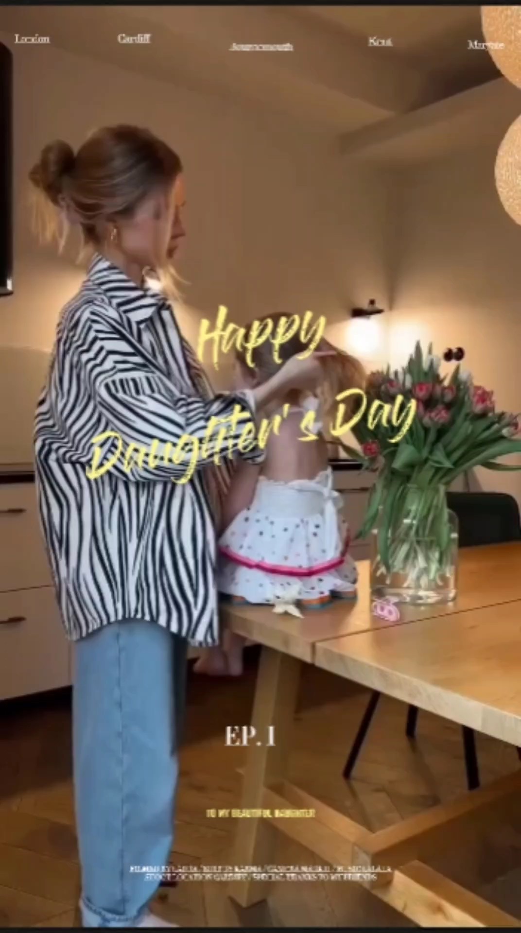 Feliz dia da filha