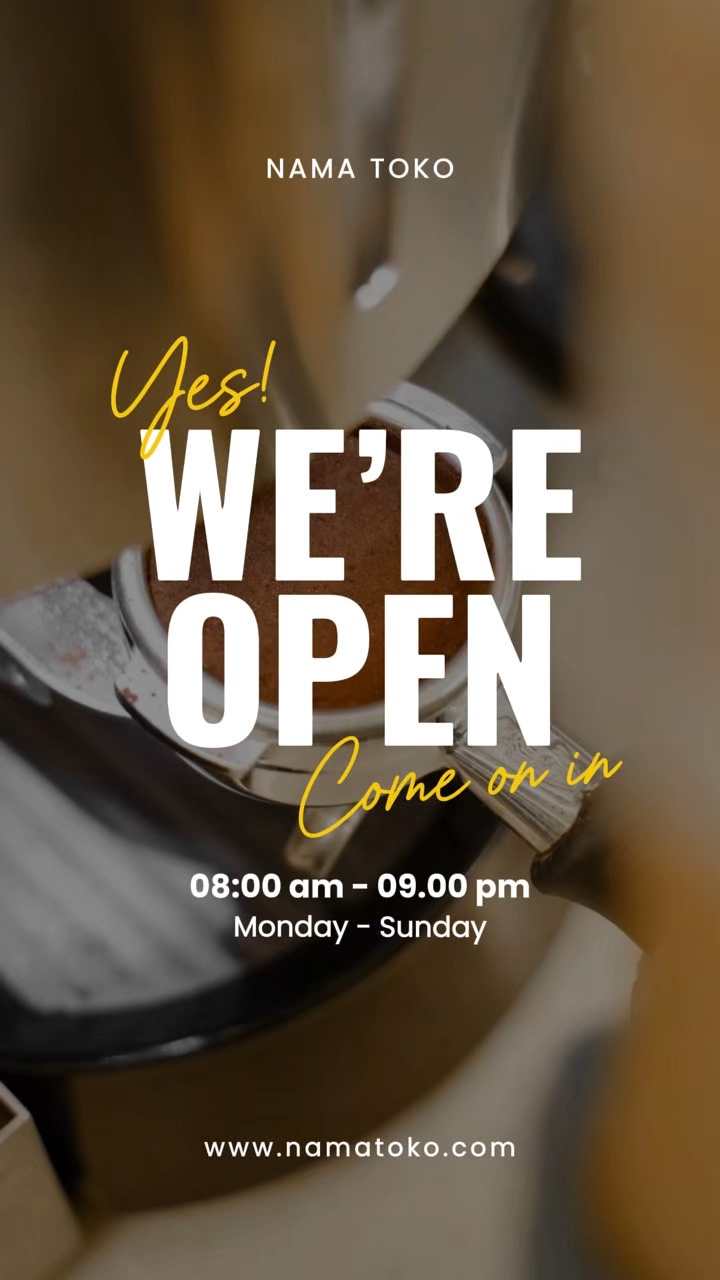 we are open
