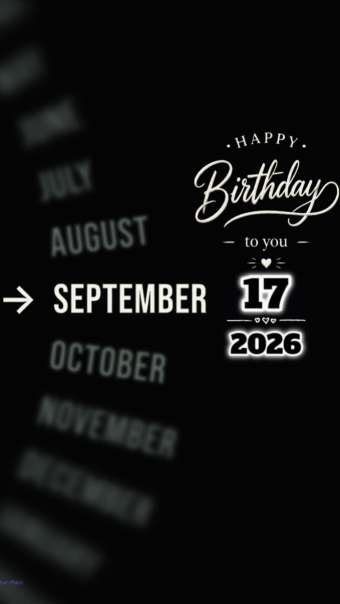 Brthdy 17 September 
