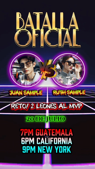 Volante Para Batallas 