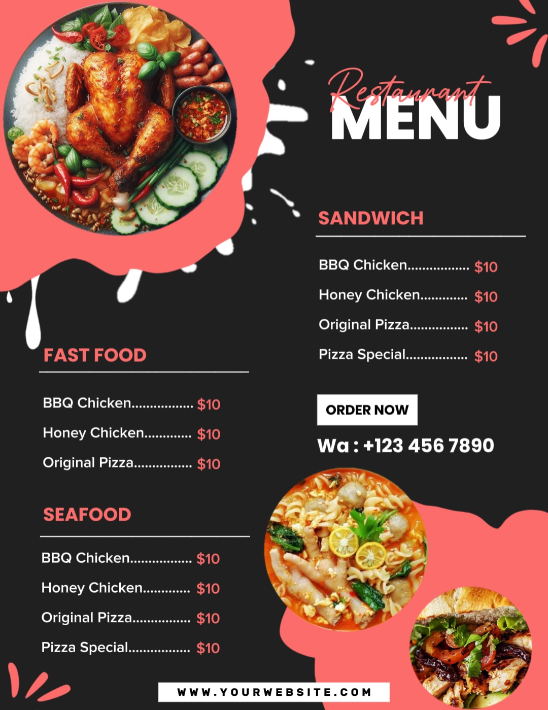 Menú De Comida