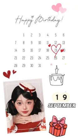Mẫu sinh nhật 19/9