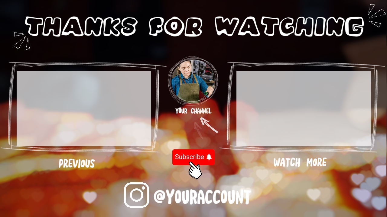 Outro for Food Vlog