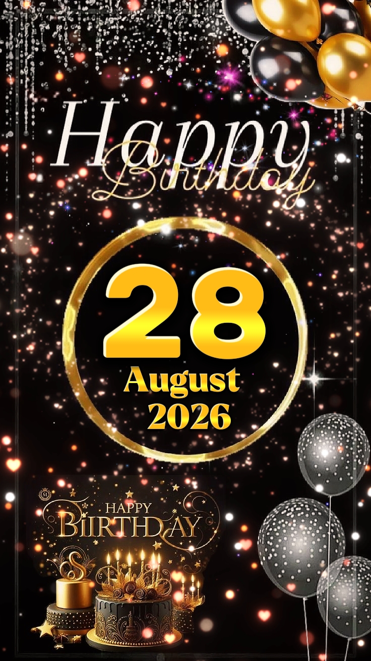 HBD 28 August 2026