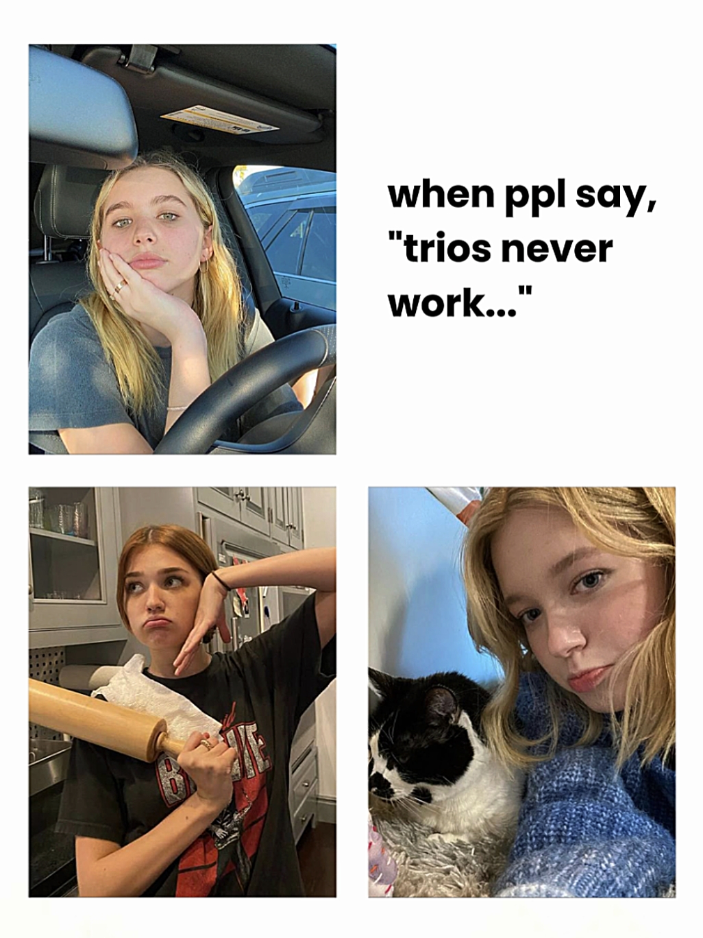 Les trios ne fonctionnent jamais
