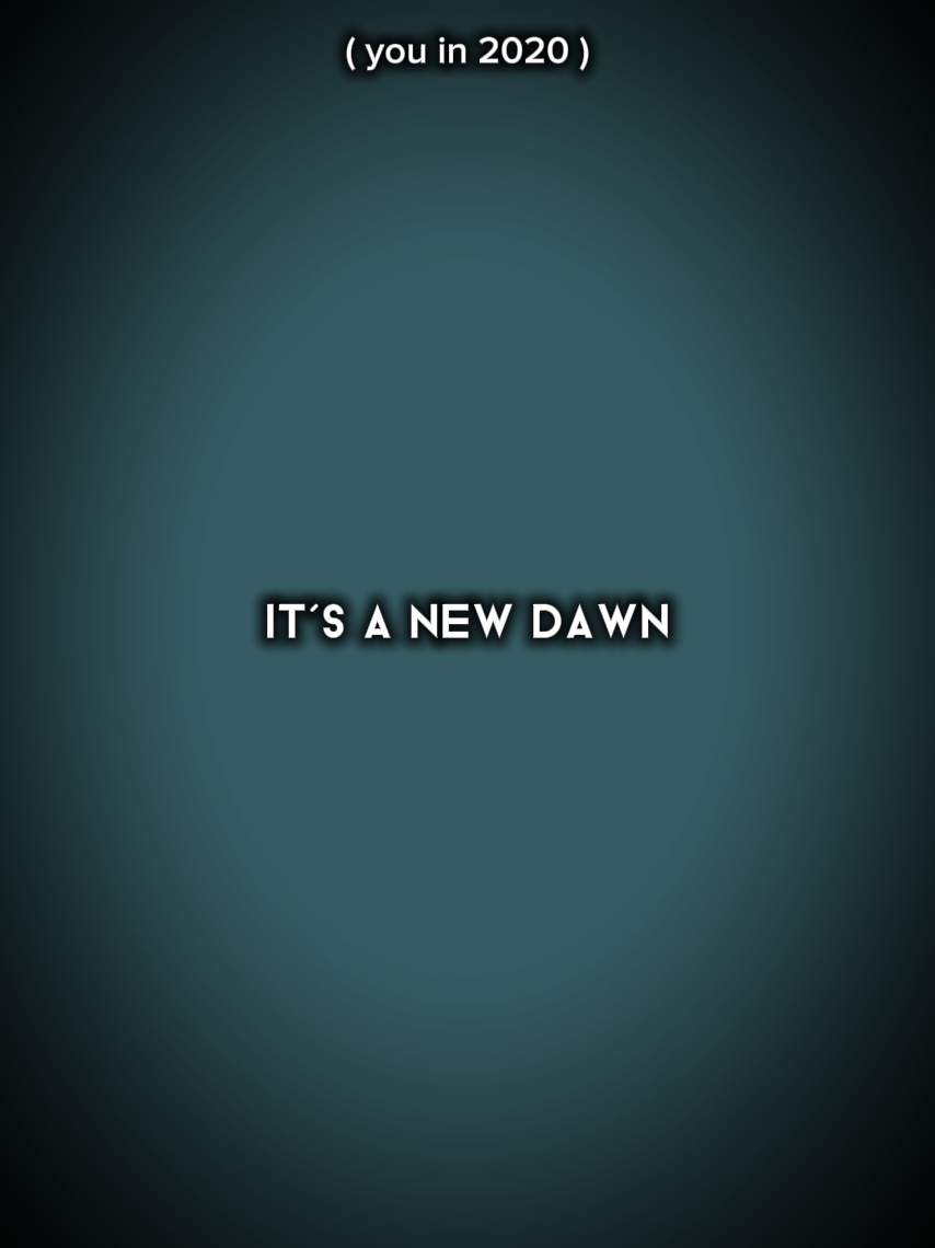 its a new dawn 