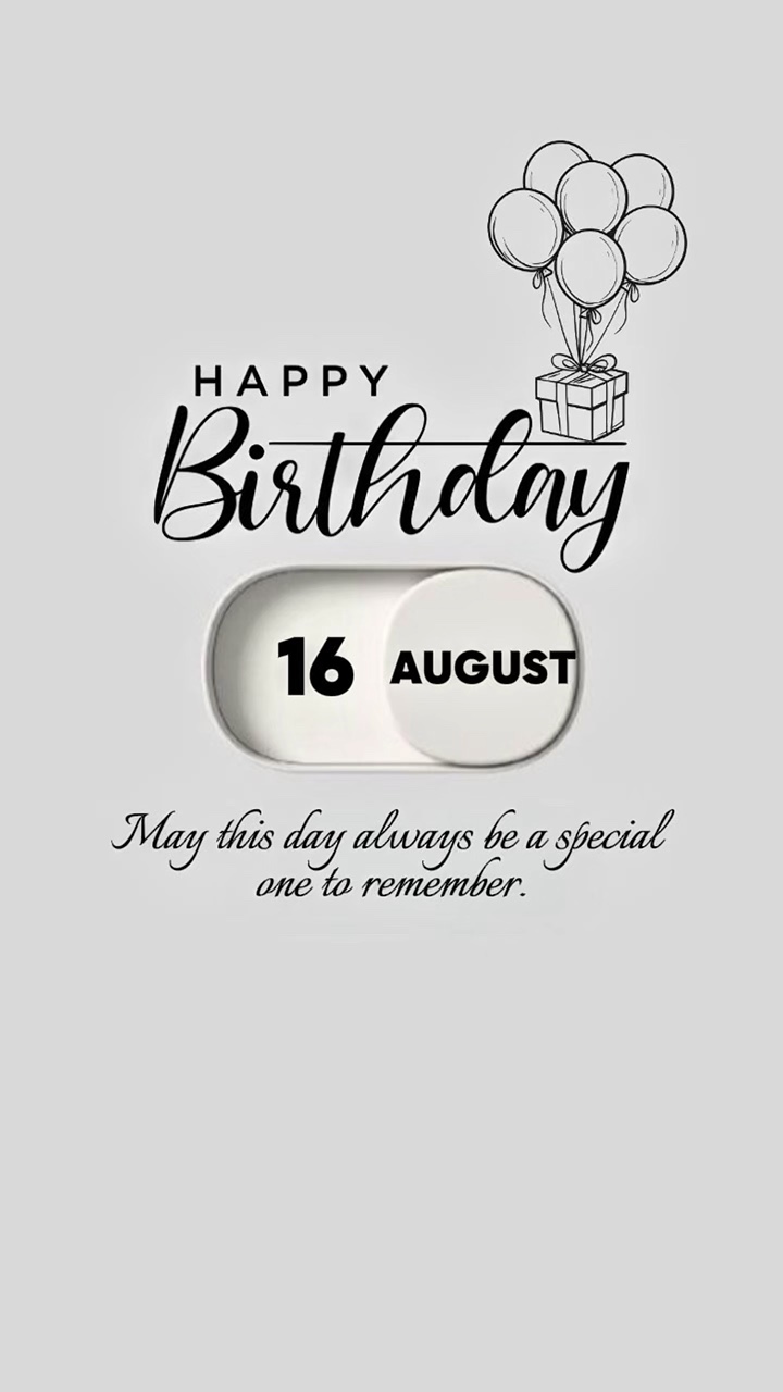 HBD FRIEND 16 AUGUST