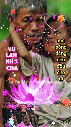 vu lan nhớ cha