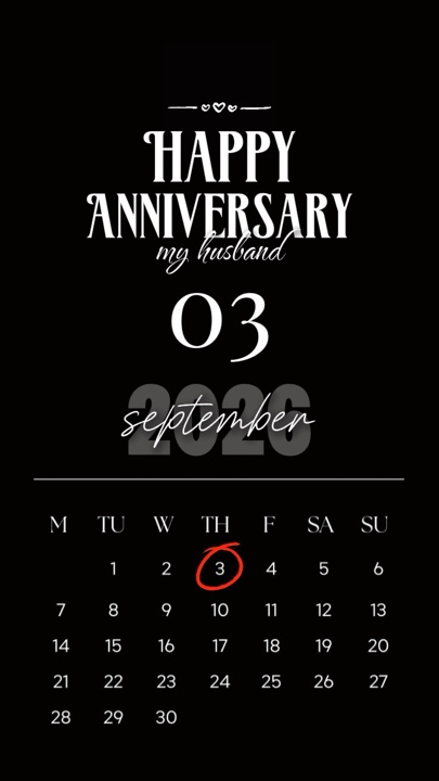 Sep 03rd Anniversary