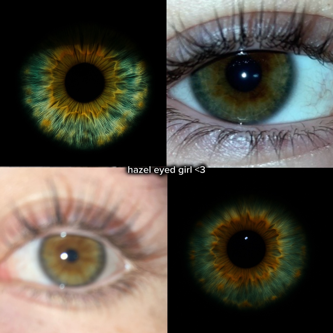 Ojos marrones y avellana