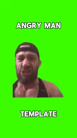 Angry man