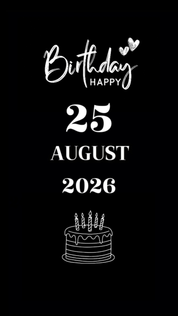 HBD DAUGHTER 25 AUG