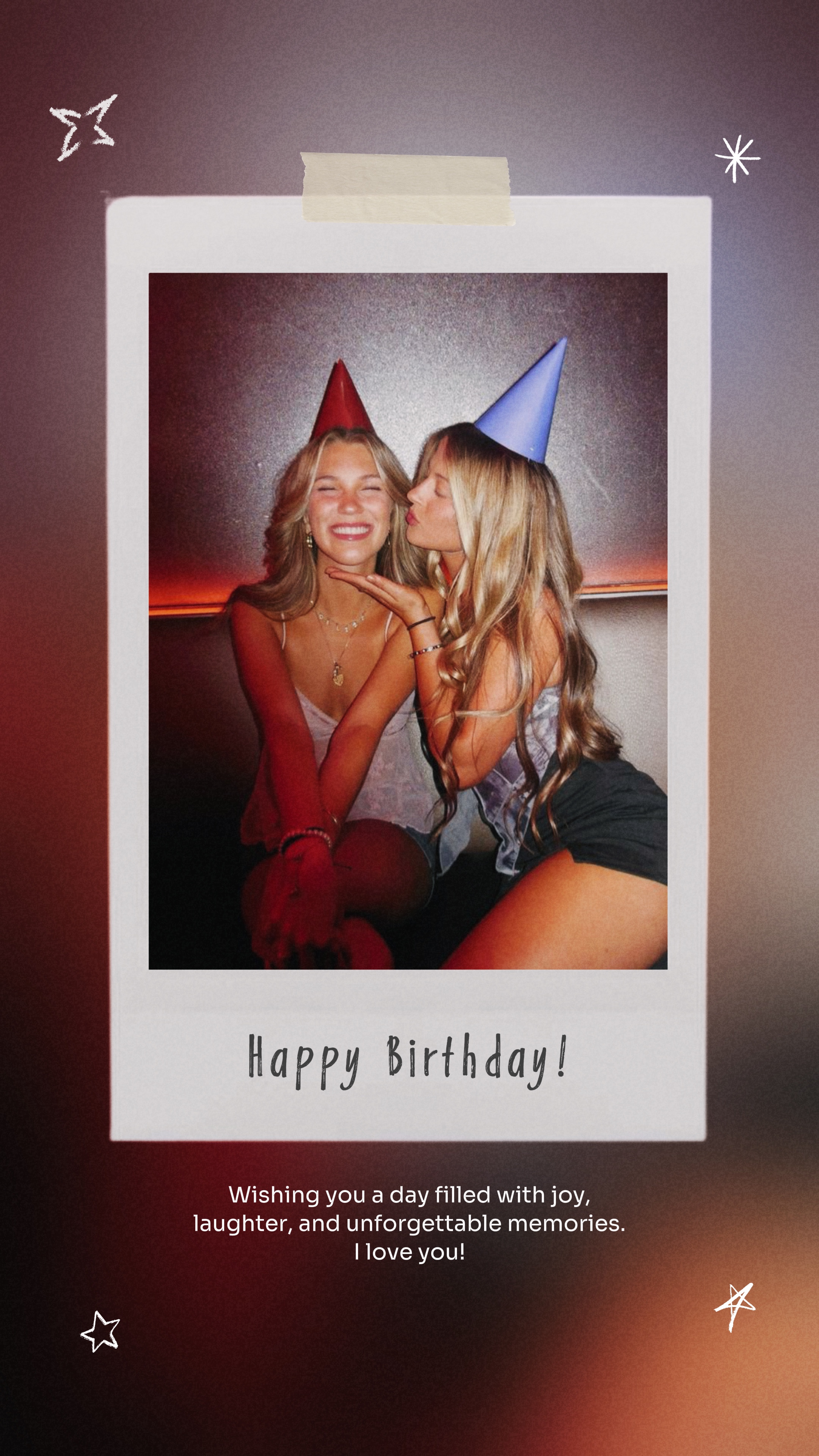 Polaroid de aniversário