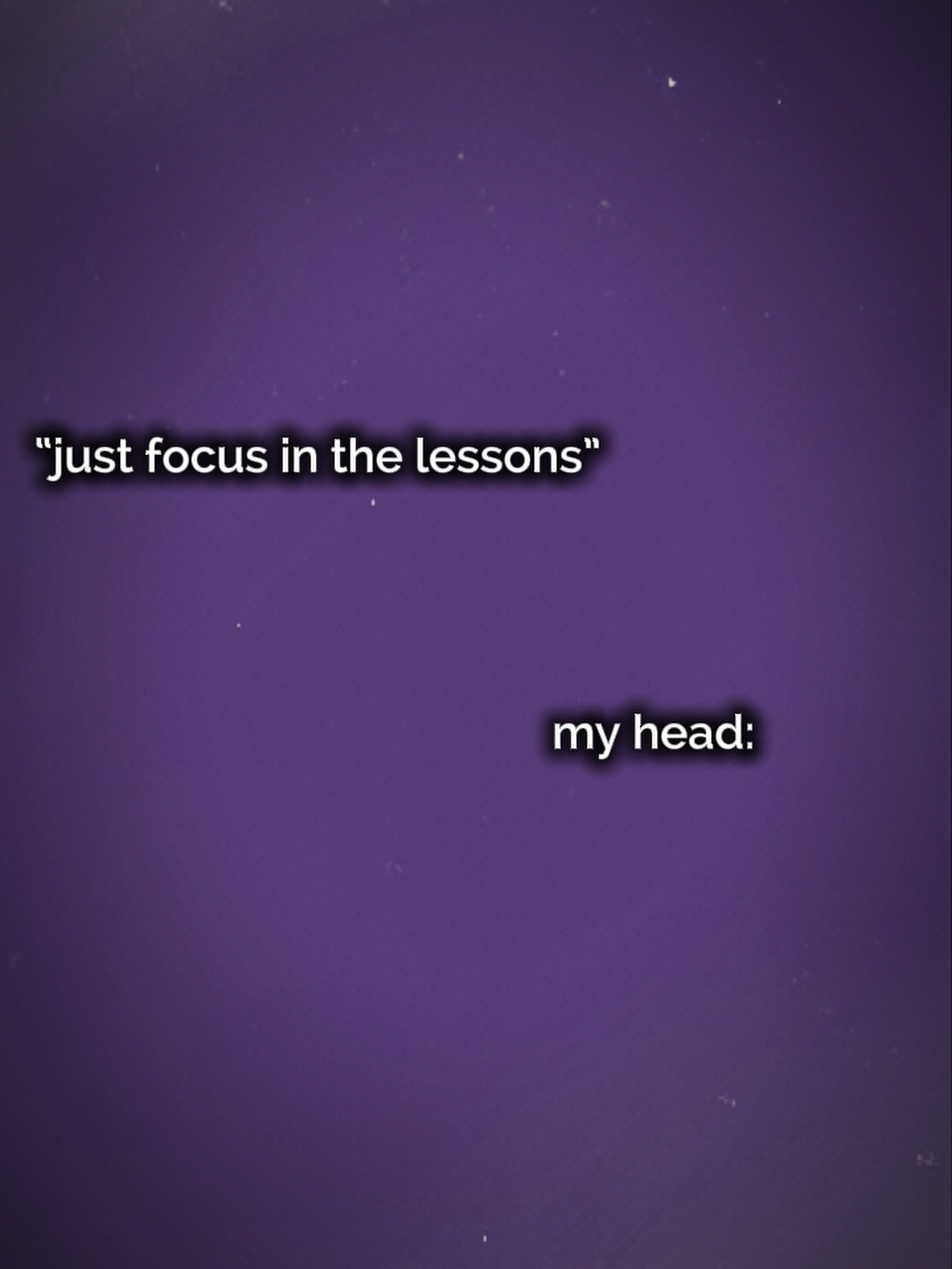 My head