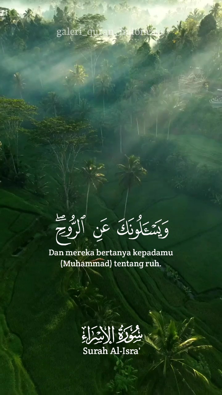 Al-Isra' ayat 85-87